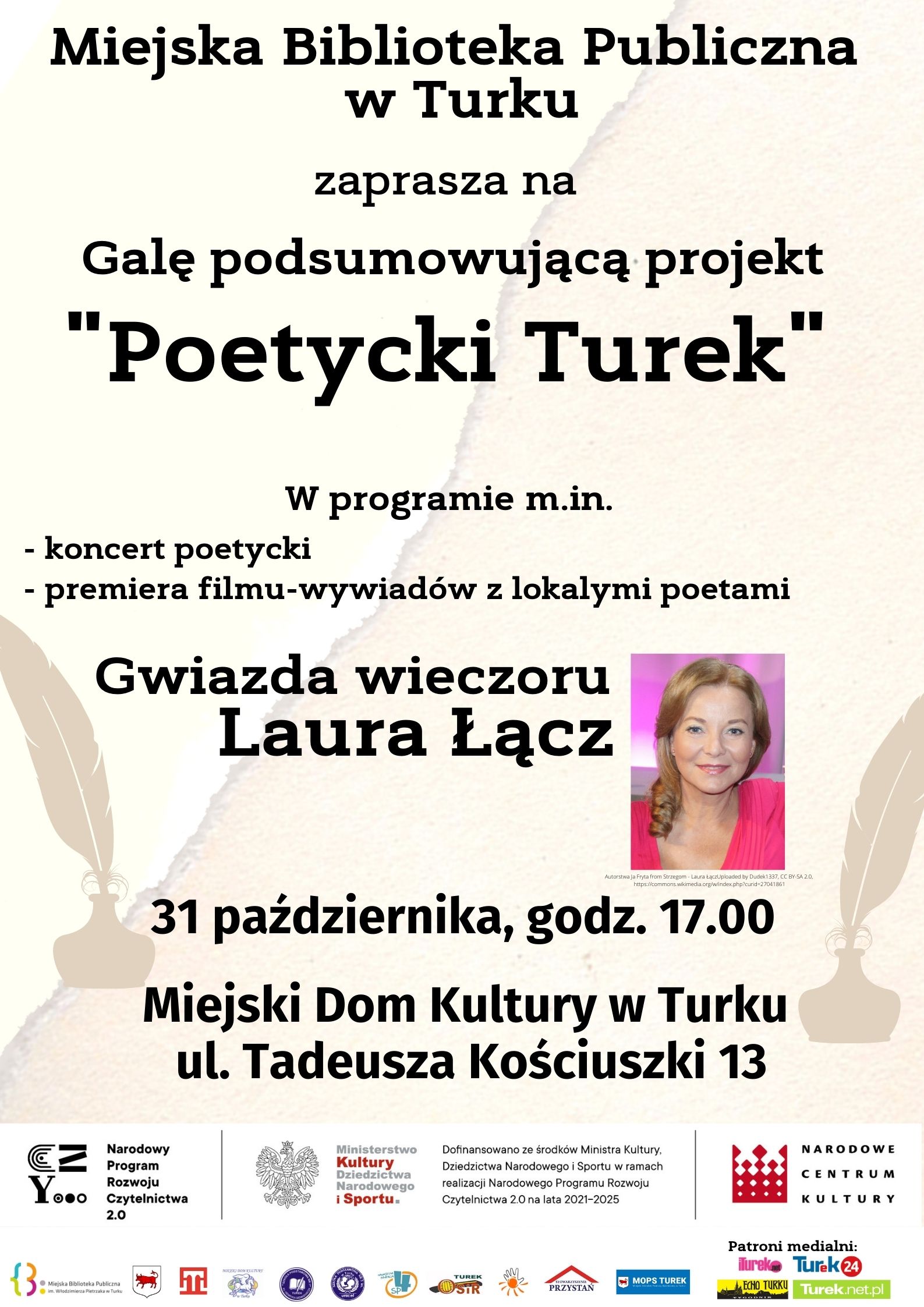 Plakat Gala Poetycki Turek