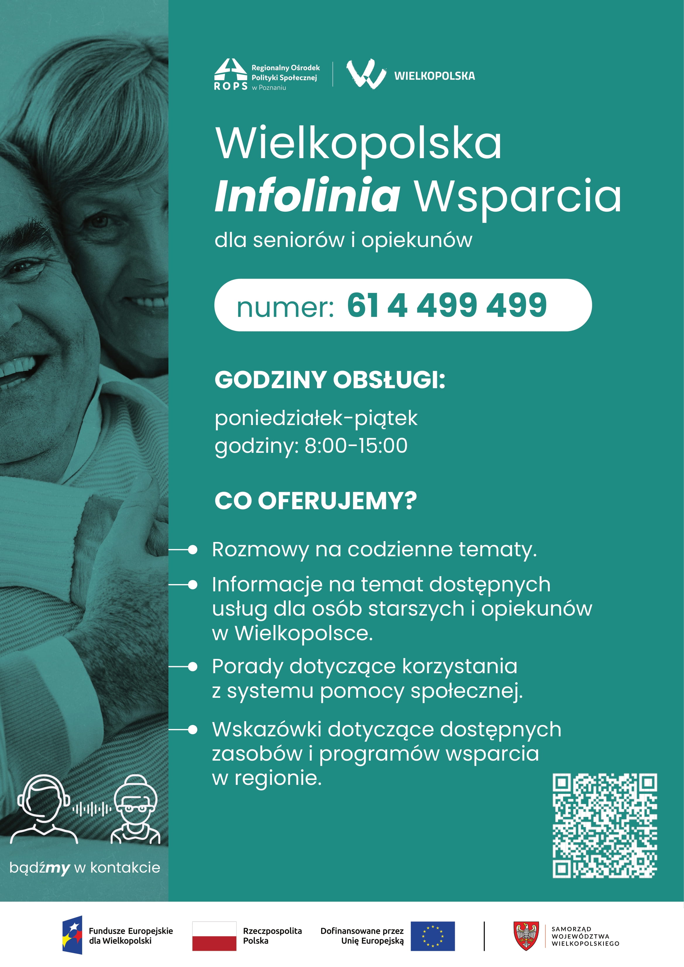 Wielkopolska Infolinia Wsparcia dla seniorów i opiekunów