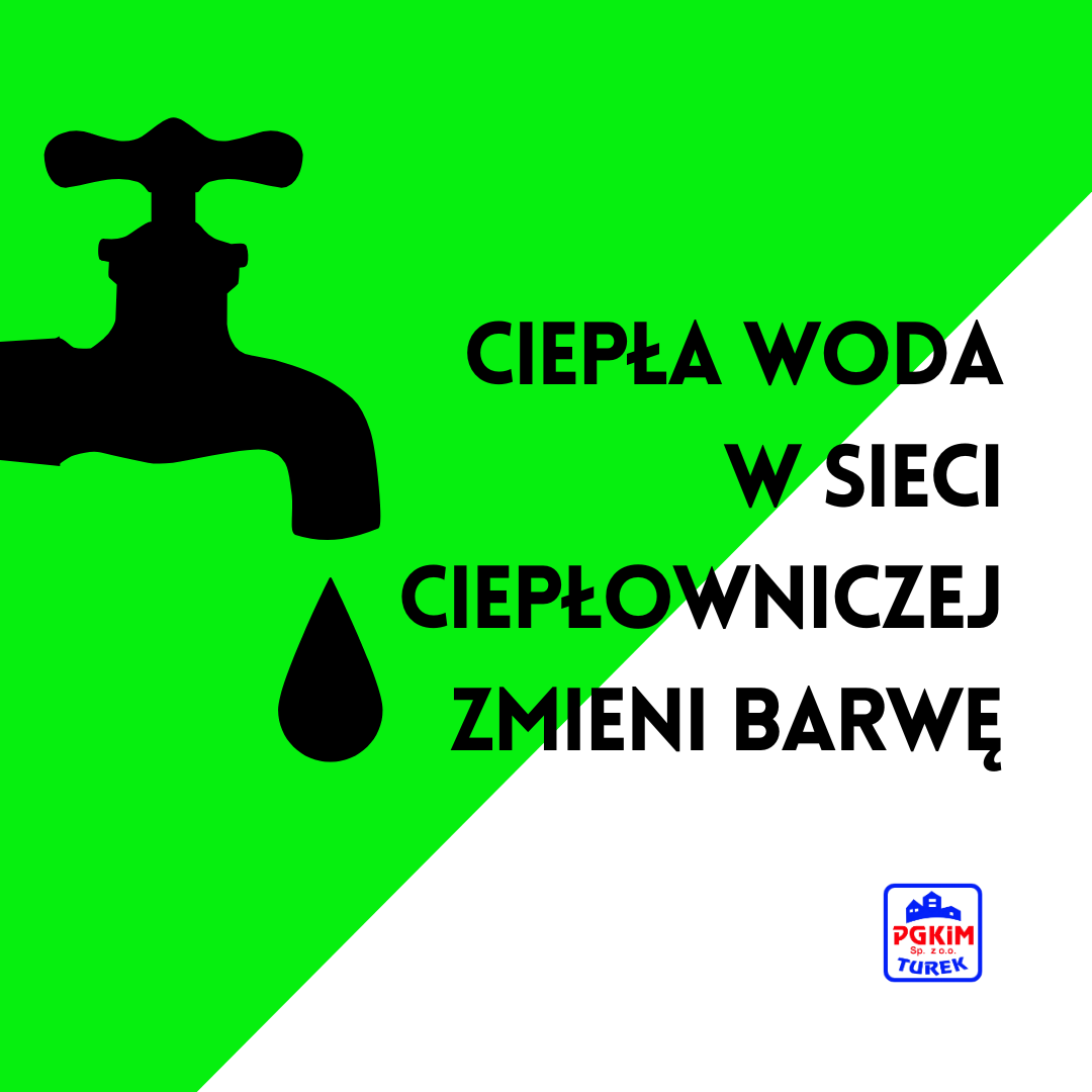 Komunikat o zmianie barwy wody w sieci ciepłowniczej