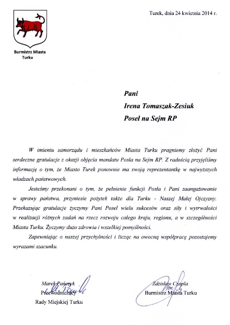 zesiuk gratulacje