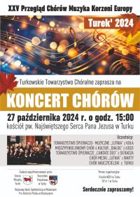 plakat KONCERT CHÓRÓW 2024