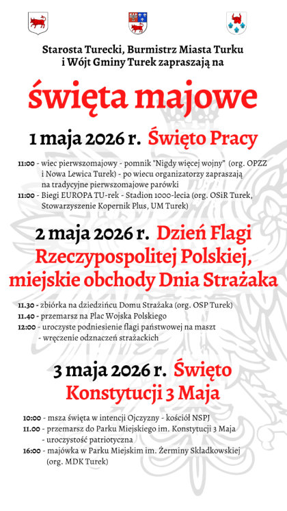 1-3 maja 2026 plakat
